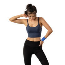 Blue Workout Shockproof Fitness Yoga Bra Top TQE19074-5