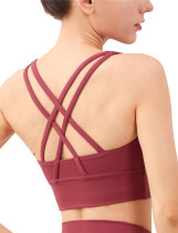 Chianti Cross Back Comfort Pushed Yoga Vest Bra TQE17158-223