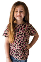 Rose Leopard Little Girls' Tee TZ25245-6