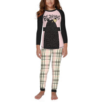 Christmas Bearhug Print Kids Loungewear TQK730416-8