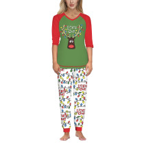 Christmas LIGHTS OUT Elk Print Loungewear TQK710416-9