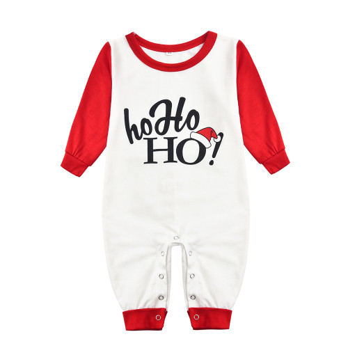 Red Christmas Letter Print Baby Loungewear TQK740422-3