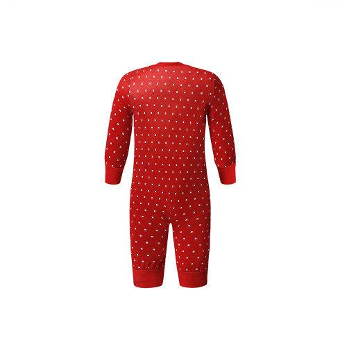 Contrast Red Christmas Print Baby Loungewear TQK740431-3