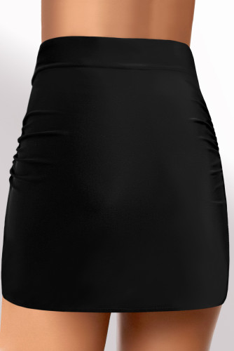 Black Arch Hem Swim Skirt LC472004-2