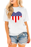 White American Heart Graphic Tee LC25214185-1