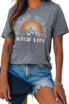Gray Great Views Wild Life Graphic Tee LC25215676-11