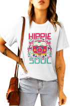 White Hippie Soul Funny Van Dweller Short Sleeve T Shirt LC25215640-1