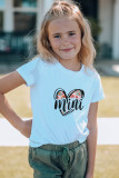 White Mini Floral Heart Family Matching T Shirt for Kid TZ251560-1