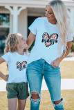 White Mini Floral Heart Family Matching T Shirt for Kid TZ251560-1
