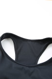 Black Two-piece Cut out Bra and Leggings Sports Wear LC2611036-2