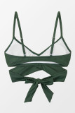 Green Elliott Wrap Tie Back Bikini Top LC46234-9