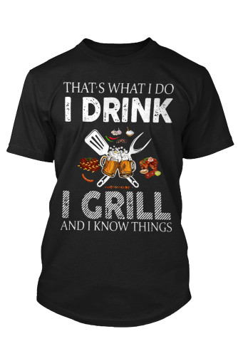 Black I Do I Drink I Grill Mens Digital Graphic Tee MC2522142-2
