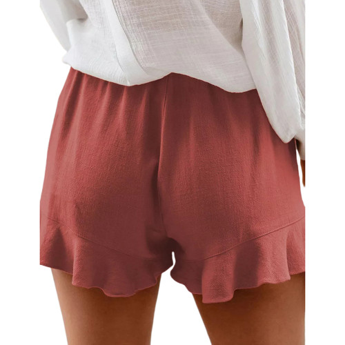 Cameo High Waist Pleated Cotton Shorts TQF530002-47