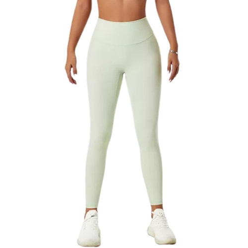 Greyish-green High Waisted Fitness Sports Yoga Pants TQX511036-50