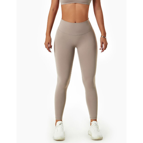 Light Gray High Waisted Fitness Sports Yoga Pants TQX511036-25
