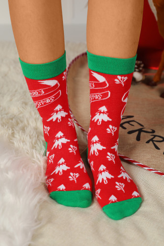 Christmas Tree Cotton Socks BH041029-3