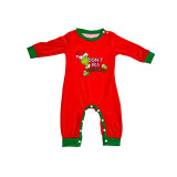 Red Don't Bea Grinchi Graphic Baby Loungewear Set TQX711092-3E