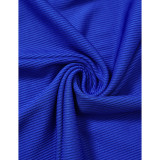 Blue V Neck Cut-out Sleeveless Bodycon Dress TQK311468-5