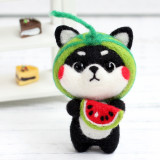 Nt 229 柴犬狗犬羊毛氈戳戳樂手工玩偶卡通製作diy 情侶聖誕禮物材料包 M Aeqpw Com