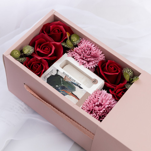 【Kectios™】玫瑰花香皂花禮盒模擬花花盒創意禮品情人節禮物香薰 伴手禮