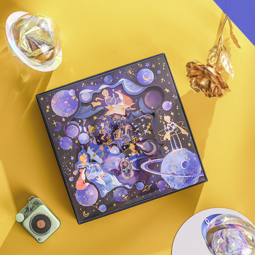 【Kectios™】視覺印象禮盒 星遇小王子 夢幻手賬素材紙信封手帳裝飾禮物