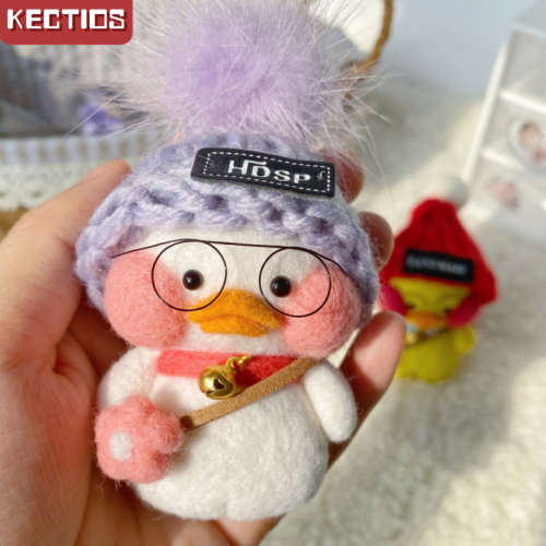 【Kectios™】羊毛氈戳戳樂網紅玻尿酸鴨材料包手工自製玩偶掛件