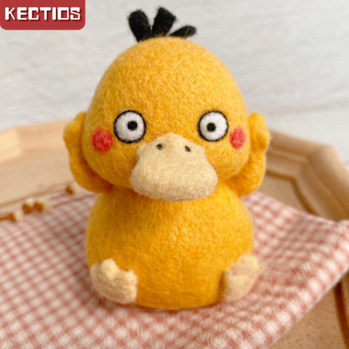 【Kectios™】『寶可夢系列』羊毛氈戳戳樂可達鴨材料包手工diy玩偶