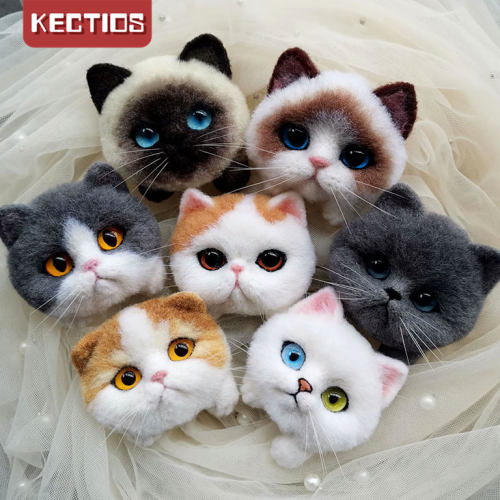 【Kectios™】DIY羊毛氈戳戳樂貓咪材料包  自製手工女友禮物