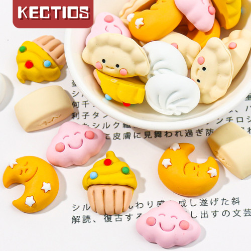 【Kectios™】麪點糕點包子饅頭奶油膠手機殼樹脂飾品小配件diy材料手工自制