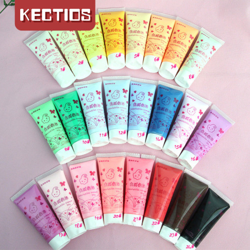 【Kectios™】【DIY奶油膠手機殼】美容膠24色防凍50ml手工材料模擬奶油膠