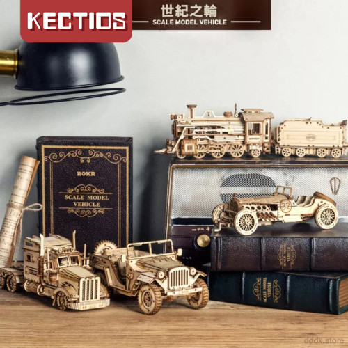 【Kectios™】若態3D立體拼圖木質機械傳動模型DIY