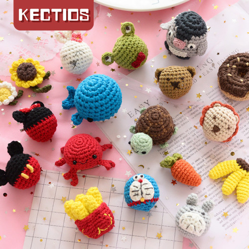 【Kectios™】手工編織卡通胸針可愛鉤針成品