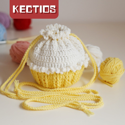 【Kectios™】【ins同款】紙杯蛋糕包自製diy手工針織包