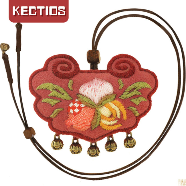 【Kectios™】刺繡diy手工創意禮物成人初學御守端午平安符禮物福如意鎖蘇繡
