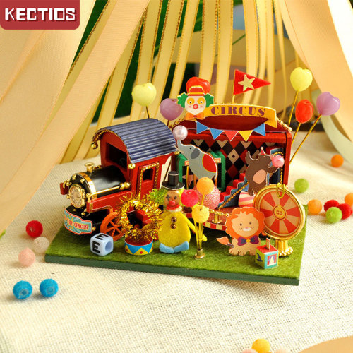 【Kectios™】天予diy小屋小汽車街市小鋪子模型玩具屋手工製作生日節日禮物