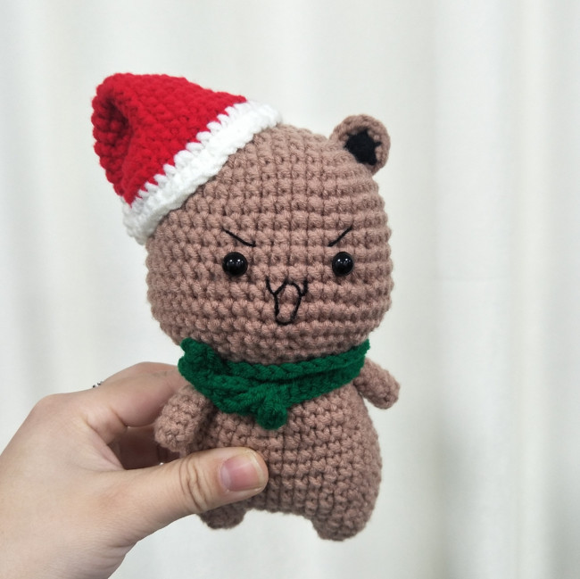 【Kectios™】毛線玩偶熊貓一二布布創意禮物純手工編織掛件鉤針 DIY材料包