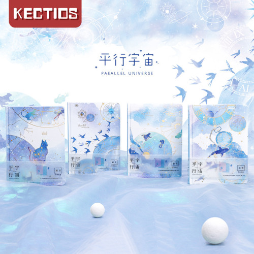 【Kectios™】平行時空燙金硬面精裝手賬本A5