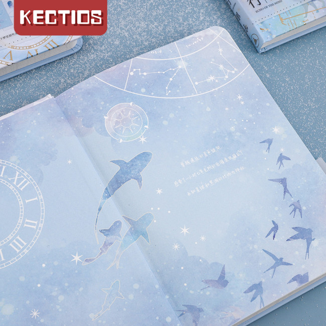 【Kectios™】平行時空燙金硬面精裝手賬本A5