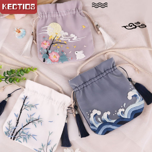 【Kectios™】刺繡diy自繡荷包手工製作中國古風漢服搭配小挎包刺繡diy材料包