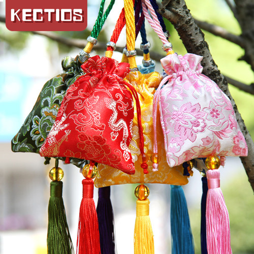 【Kectios™】端午節古風防疫錦緞香包香囊袋高檔空袋子小掛件驅蚊diy材料香袋