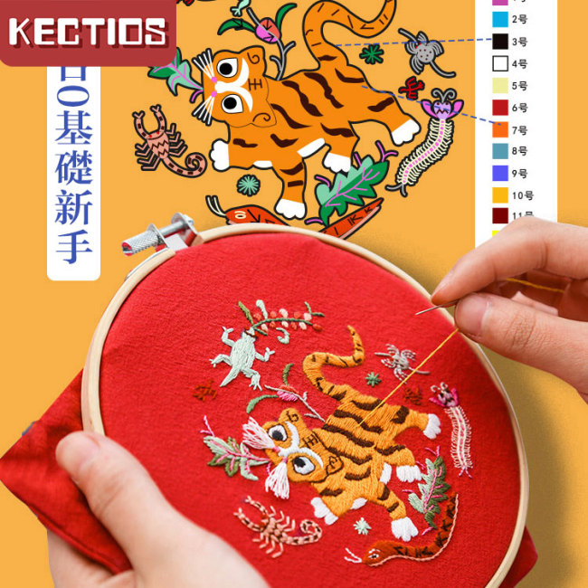 【Kectios™】手工刺繡diy嬰兒肚兜製作孕婦期自繡初學寶寶用品衣服材料包