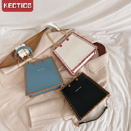 【Kectios™】DIY手工包單肩女包2021春夏季新款女包個性潮包斜挎鏈條包