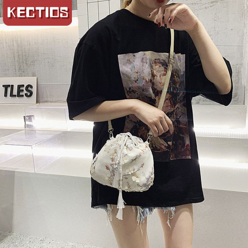 【Kectios™】新款森系小包帆布斜挎包中國風仙女荷包漢服古風單肩包