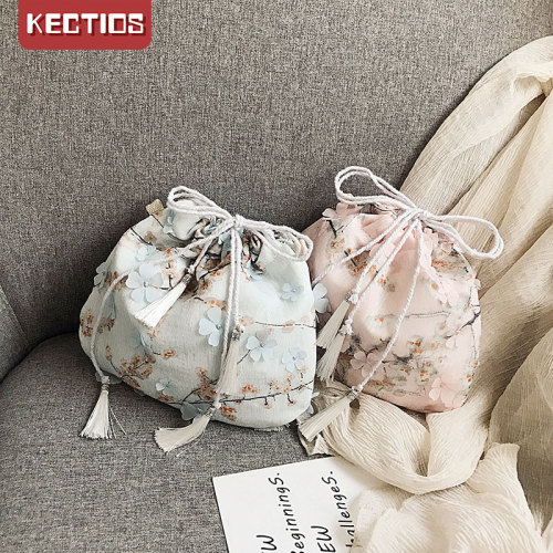 【Kectios™】新款森系小包帆布斜挎包中國風仙女荷包漢服古風單肩包
