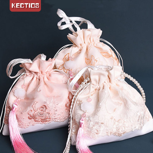 【Kectios™】原創漢服荷包流蘇斜跨刺繡古風包包仙女配飾手提繡花隨身包女