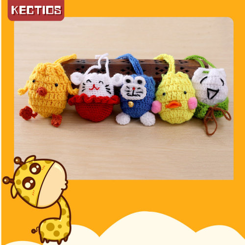 【Kectios™】長掛繩立夏蛋兜手工鉤織端午節小雞蛋網絡卡通