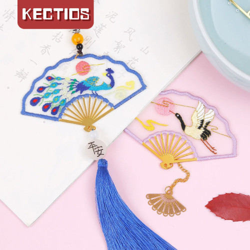 【Kectios™】書籤刺繡diy手工自繡材料包製作禮物古風精美繡品古典中國風蘇繡