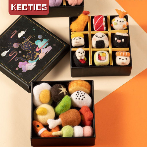 【Kectios™】羊毛氈戳戳樂禮盒擺件 手工diy製作材料包