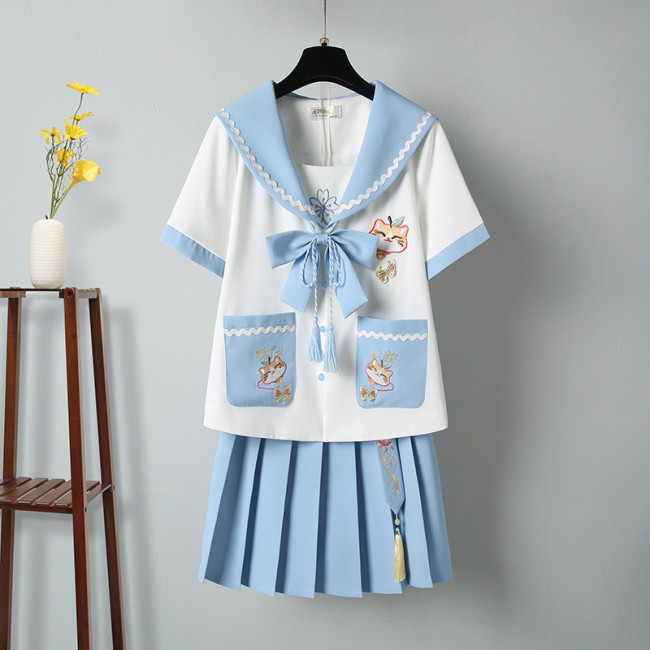 【Kectios™】jk制服漢服改良版可鹽可甜兩件套裝裙【20天內發貨】預售