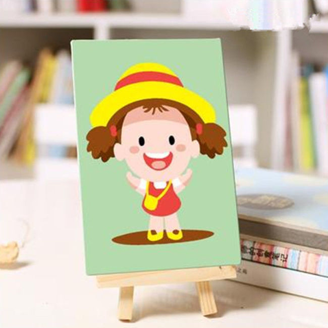 【Kectios™】diy數字油畫臥室兒童手工卡通動漫填色手繪裝飾丙烯油彩畫入門級